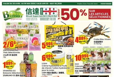 Btrust Supermarket (Montreal) Flyer April 30 to May 6