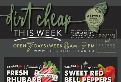 The Root Cellar Flyer April 30 to May 6 