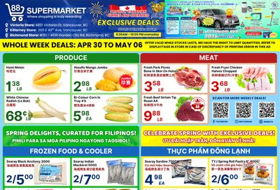 88 Supermarket Flyer April 30 to May 6