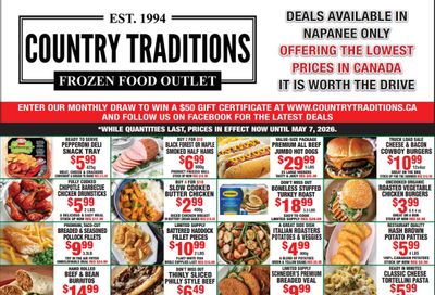 Country Traditions Flyer April 30 to May 7