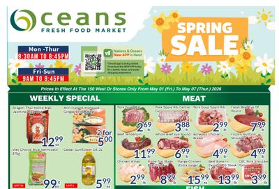 Oceans Fresh Food Market (Brampton) Flyer May 1 to 7