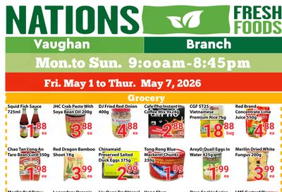 Nations Fresh Foods (Vaughan) Flyer May 1 to 7