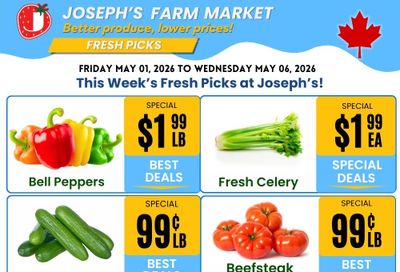 Joseph's Farm Market Flyer May 1 to 6