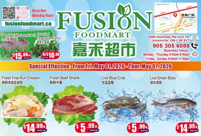 Fusion Supermarket (Unionville)  Flyer May 1 to 7