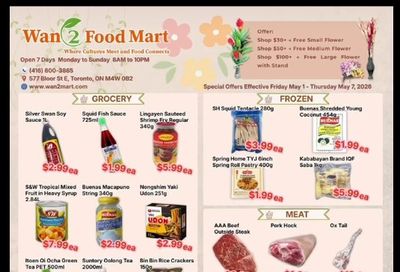 Wan 2 Food Mart Flyer May 1 to 7