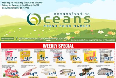 Oceans Fresh Food Market (Mississauga) Flyer May 1 to 7