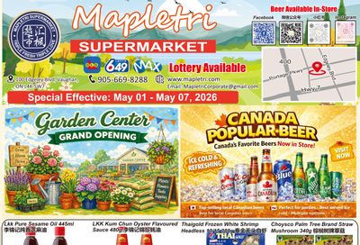 Mapletri Supermarket Flyer May 1 to 7