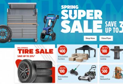 Canadian Tire New Flyers Spring Super Sale + 20% Back in CT Money When You Redeem