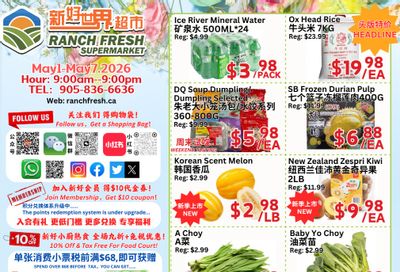 Ranch Fresh Supermarket Flyer May 1 to 7