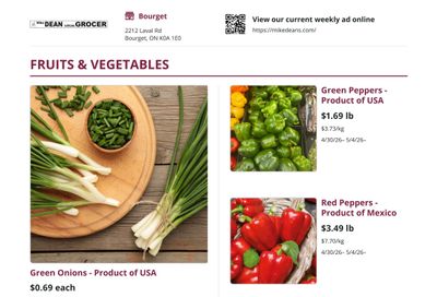 Mike Dean Local Grocer Flyer April 30 to May 7