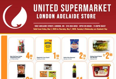 United Supermarket (London) Flyer May 1 to 7