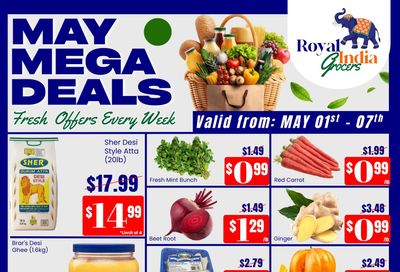 Royal India Grocers Flyer May 1 to 7