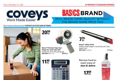 Covey Basics Flyer May 1 to 31