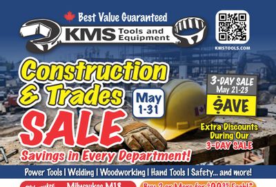 KMS Tools and Equipment Flyer May 1 to 31
