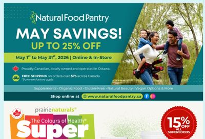 Natural Food Pantry Flyer May 1 to 31