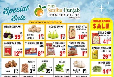 Sanjha Punjab Grocery Store Flyer May 1 to 7