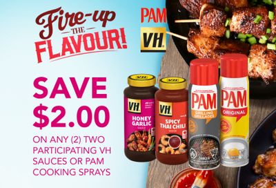 WebSaver Canada Coupons: Save $2 When You Buy 2 PAM or VH Sauces