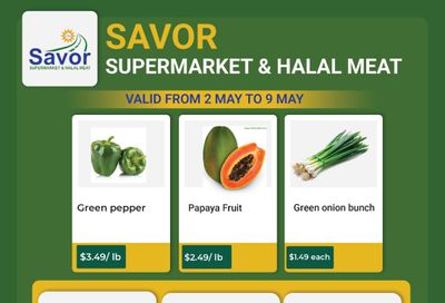 Savor Supermarket Flyer May 2 to 9