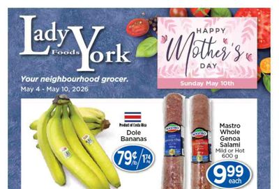 Lady York Foods Flyer May 4 to 10