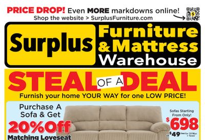 Surplus Furniture & Mattress Warehouse (St. John's, Corner Brook, Grand Falls Windsor) Flyer May 4 to 17
