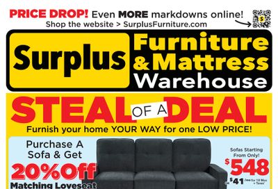 Surplus Furniture & Mattress Warehouse (Calgary, Edmonton) Flyer May 4 to 17