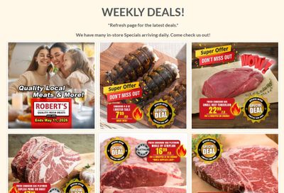 Robert's Quality Fresh Meats Flyer May 4 to 11