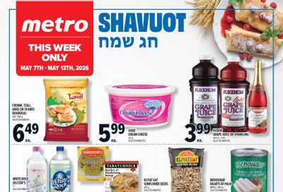 Metro (ON) Shavuot Flyer May 7 to 13