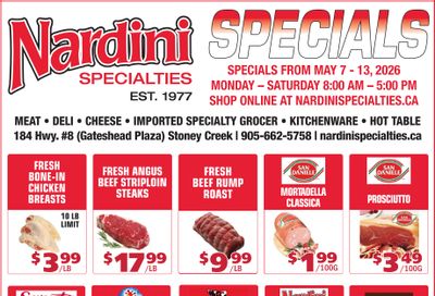 Nardini Specialties Flyer May 7 to 13