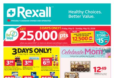 Rexall (AB, SK, MB) Flyer May 8 to 14