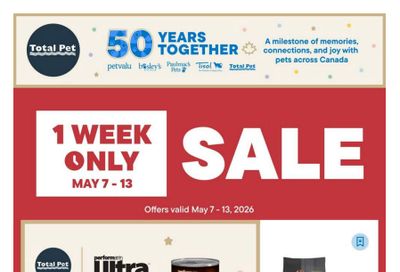 Total Pet Flyer May 7 to 13