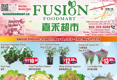 Fusion Supermarket (Unionville)  Flyer May 8 to 14