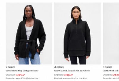 Gap Canada Friends & Family Event Sale: Save 40% Off Everything Sitewide including New arrivals + 50% Off Shorts + Extra 10% Using Promo Code