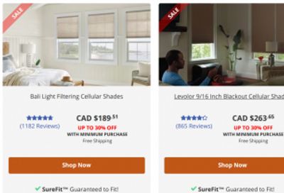 Blinds Canada Mother’s Day Event Sale: Save up to 30% off with Promo Code
