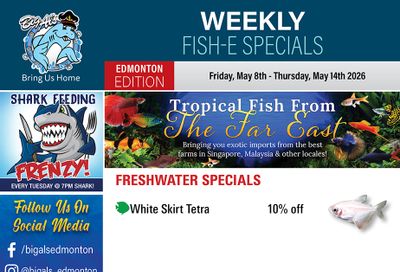 Big Al's (Edmonton) Weekly Specials May 8 to 14