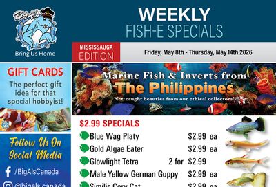 Big Al's (Mississauga) Weekly Specials May 8 to 14