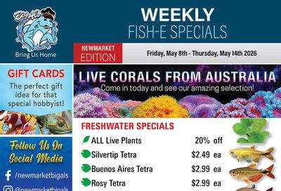 Big Al's (Newmarket) Weekly Specials May 8 to 14