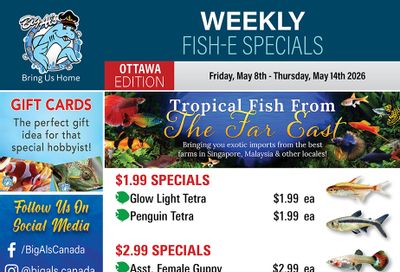 Big Al's (Ottawa) Weekly Specials May 8 to 14
