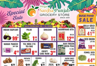 Sanjha Punjab Grocery Store Flyer May 8 to 14