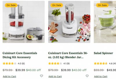 Cuisinart Canada: Sale up to 50% off