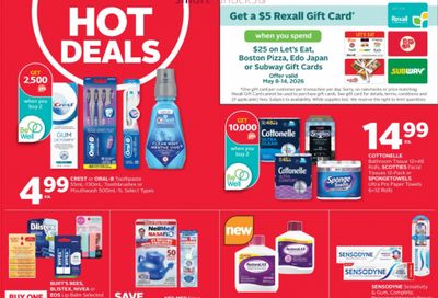 Rexall Canada: Get a $5 Rexall Gift Card When You Purchase a $25 Let’s Eat, Boston Pizza, Edo Japan, or Subway Gift Card