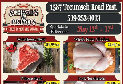 Schwab's & Primo's Flyer May 12 to 17