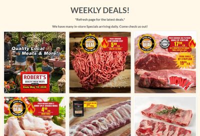 Robert's Quality Fresh Meats Flyer May 11 to 18