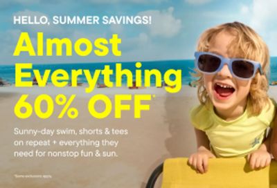 The Children’s Place and Gymboree Canada: 60% off Almost Everything + All Clearance 80% off