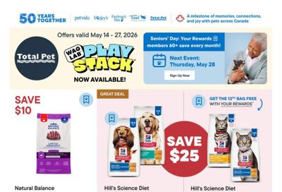 Total Pet Flyer May 14 to 27