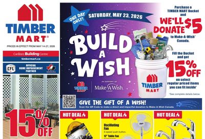 Timber Mart Flyer May 14 to 27