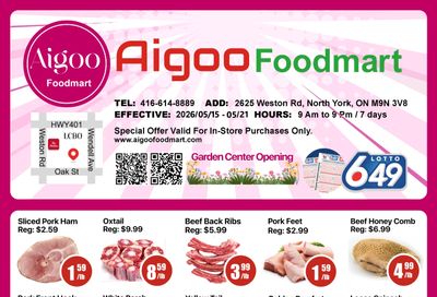 Aigoo Foodmart Flyer May 15 to 21