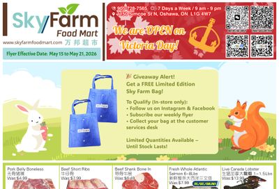 SkyFarm Food Mart Flyer May 15 to 21