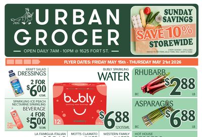 Urban Grocer Flyer May 15 to 21