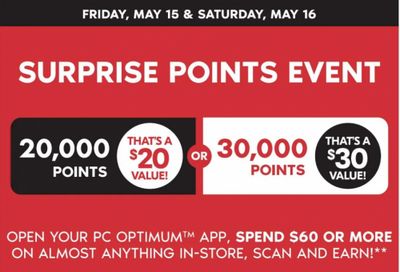 Shoppers Drug Mart Canada: Surprise Points Event May 15th & 16th + More