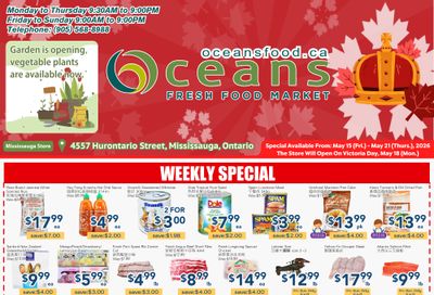 Oceans Fresh Food Market (Mississauga) Flyer May 15 to 21